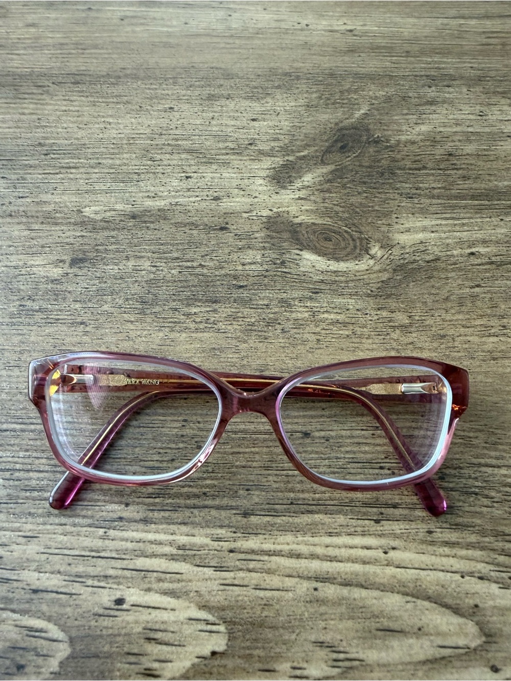 VERA WANG EYEGLASS FRAMES-MAGNIFIQUE PURPLE CLEAR GEMS 52-15-135